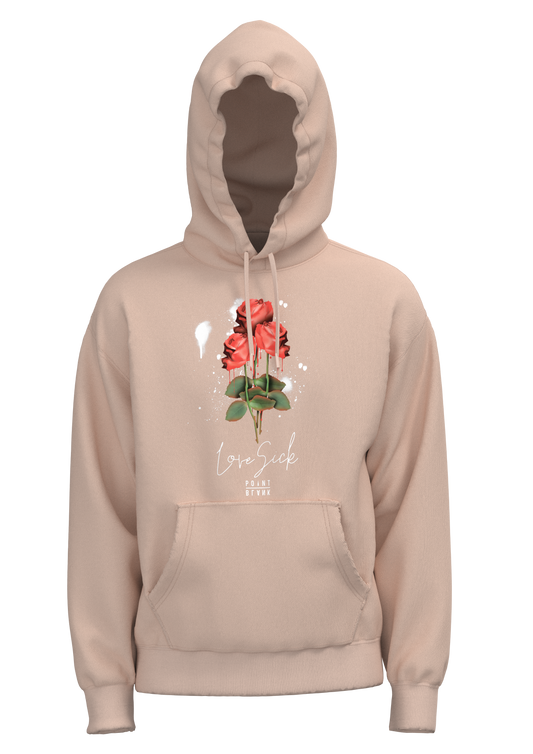 Melting Rose Hoodie - Pale Pink