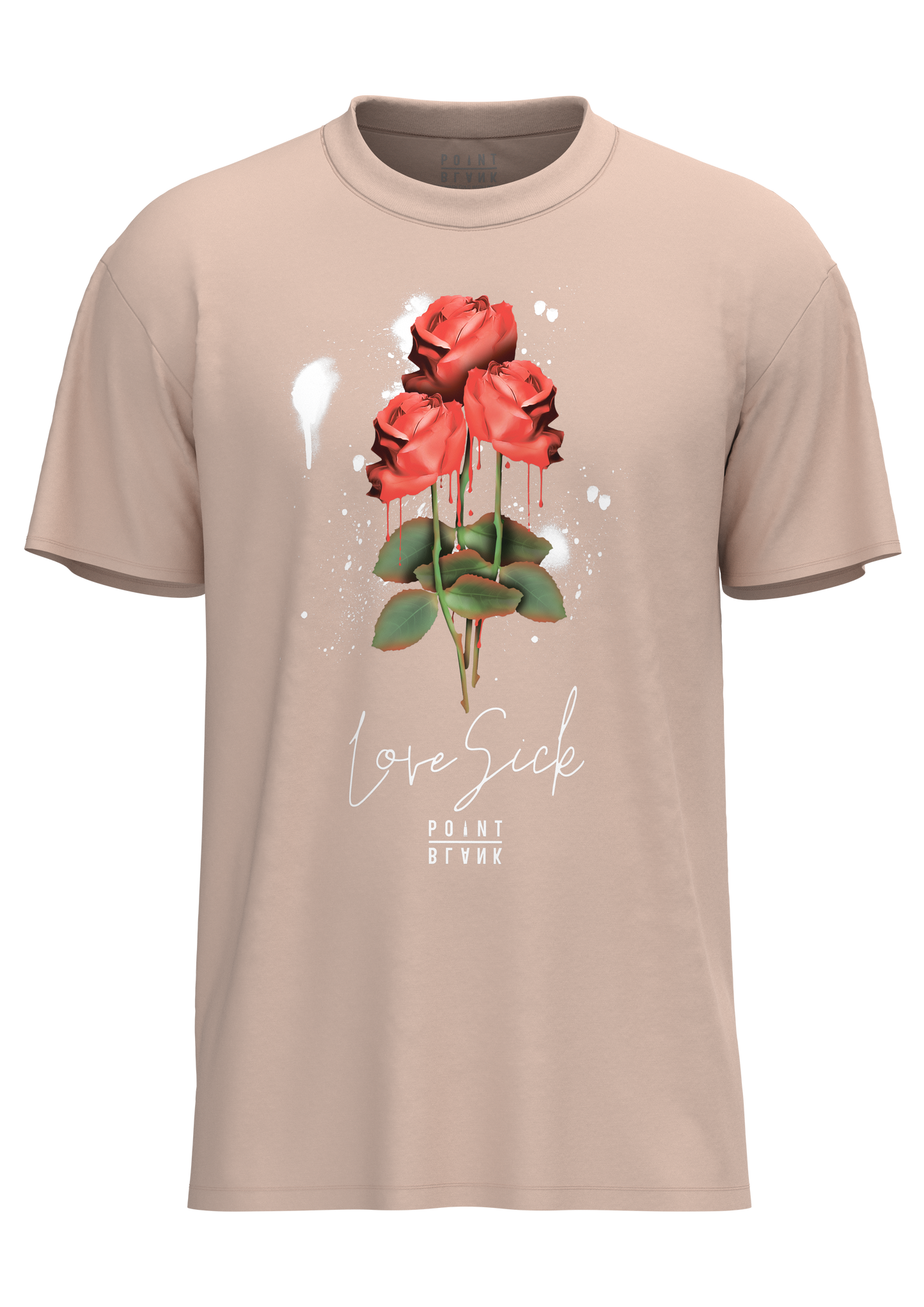 Melting Rose T-Shirt - Pale Pink