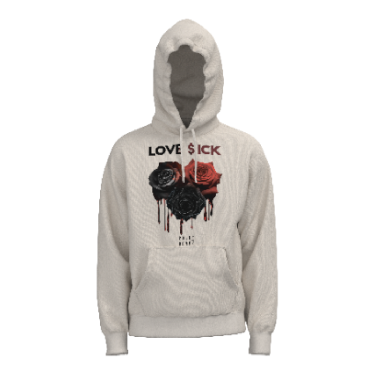 Black Roses Hoodie - Natural