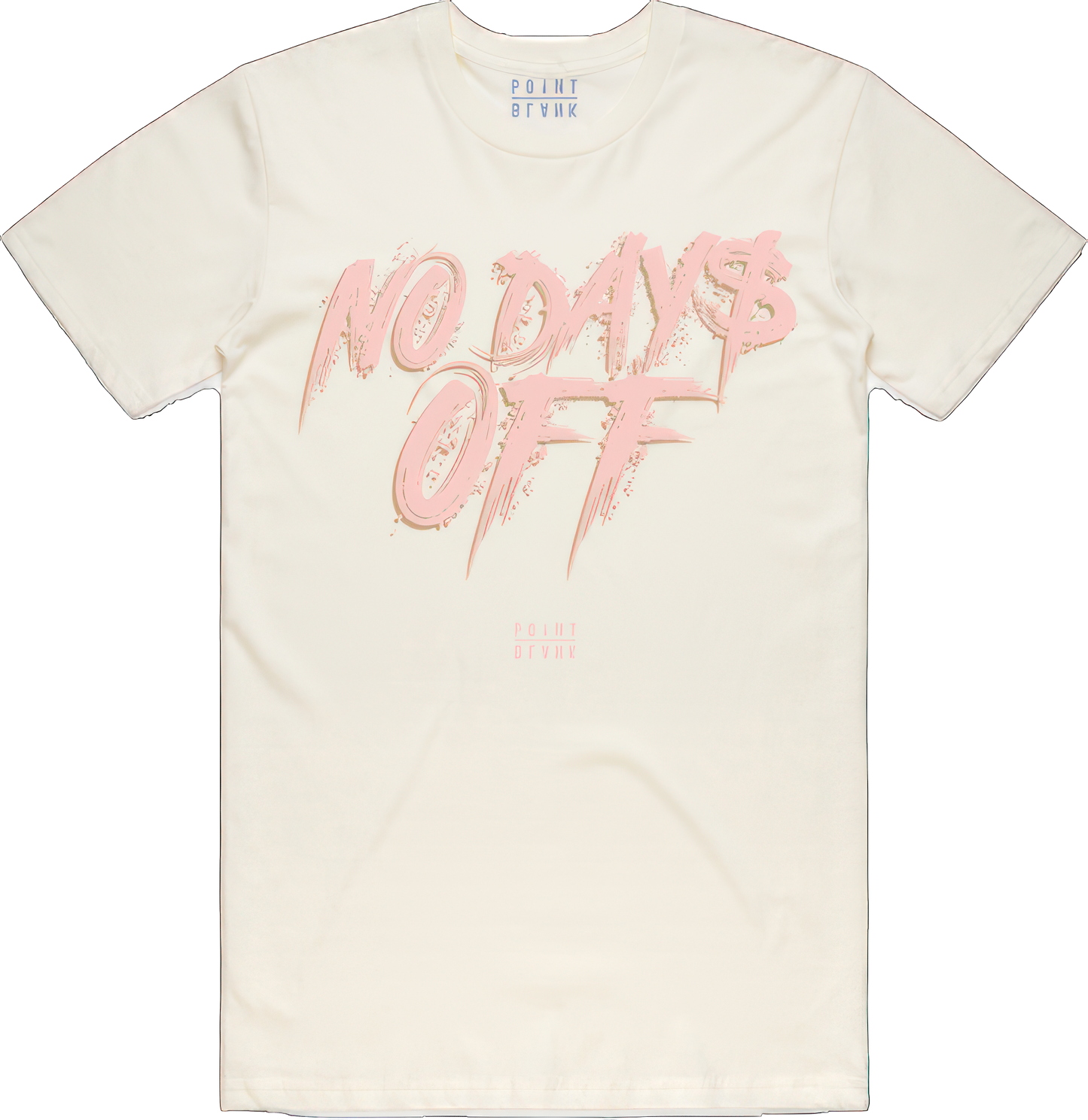 No Days Off T-Shirt - Natural / Pink