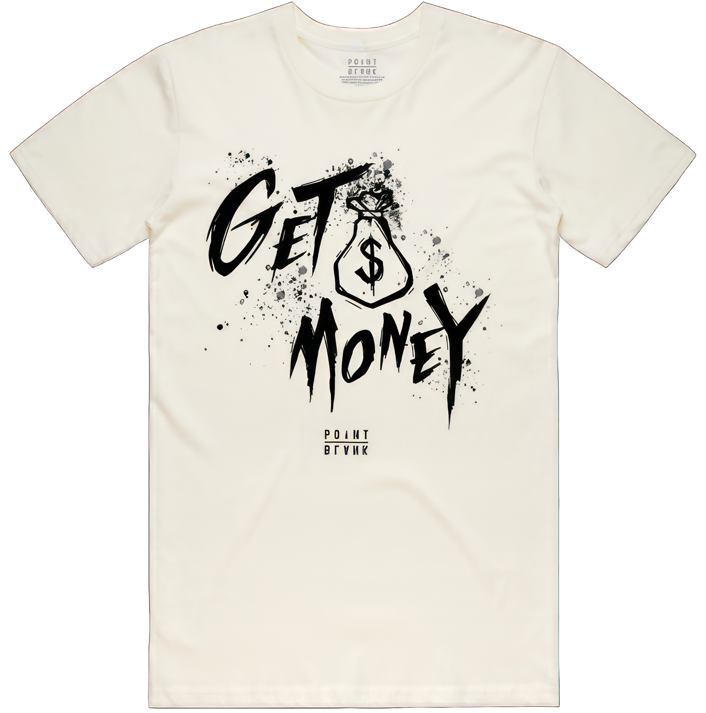 Money Text T-Shirt - Natural