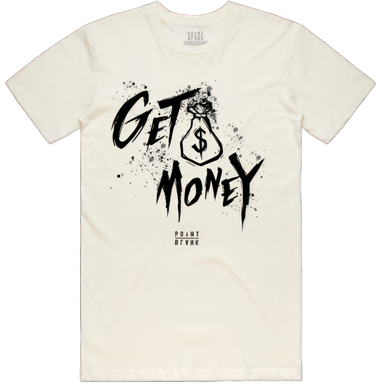 Money Text T-Shirt - Natural