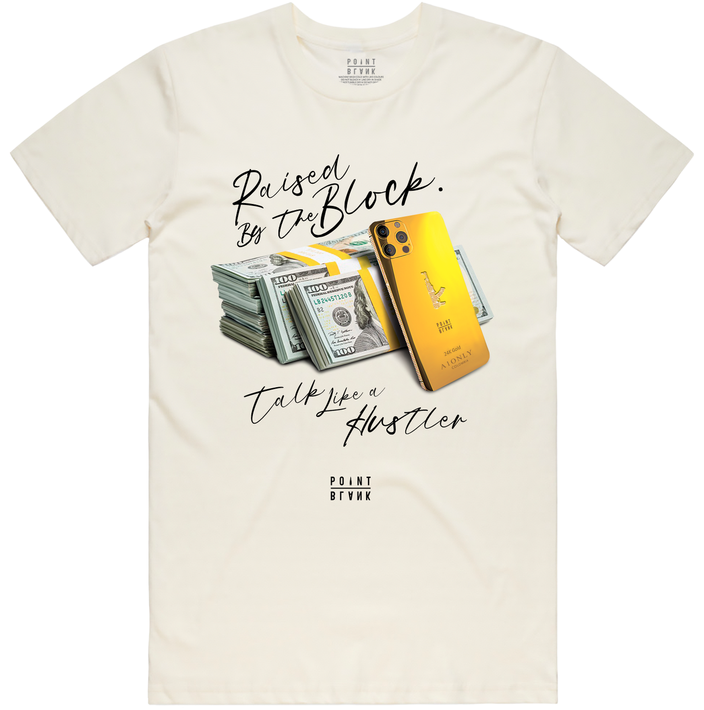 Hustle Talk T-Shirt - Natural