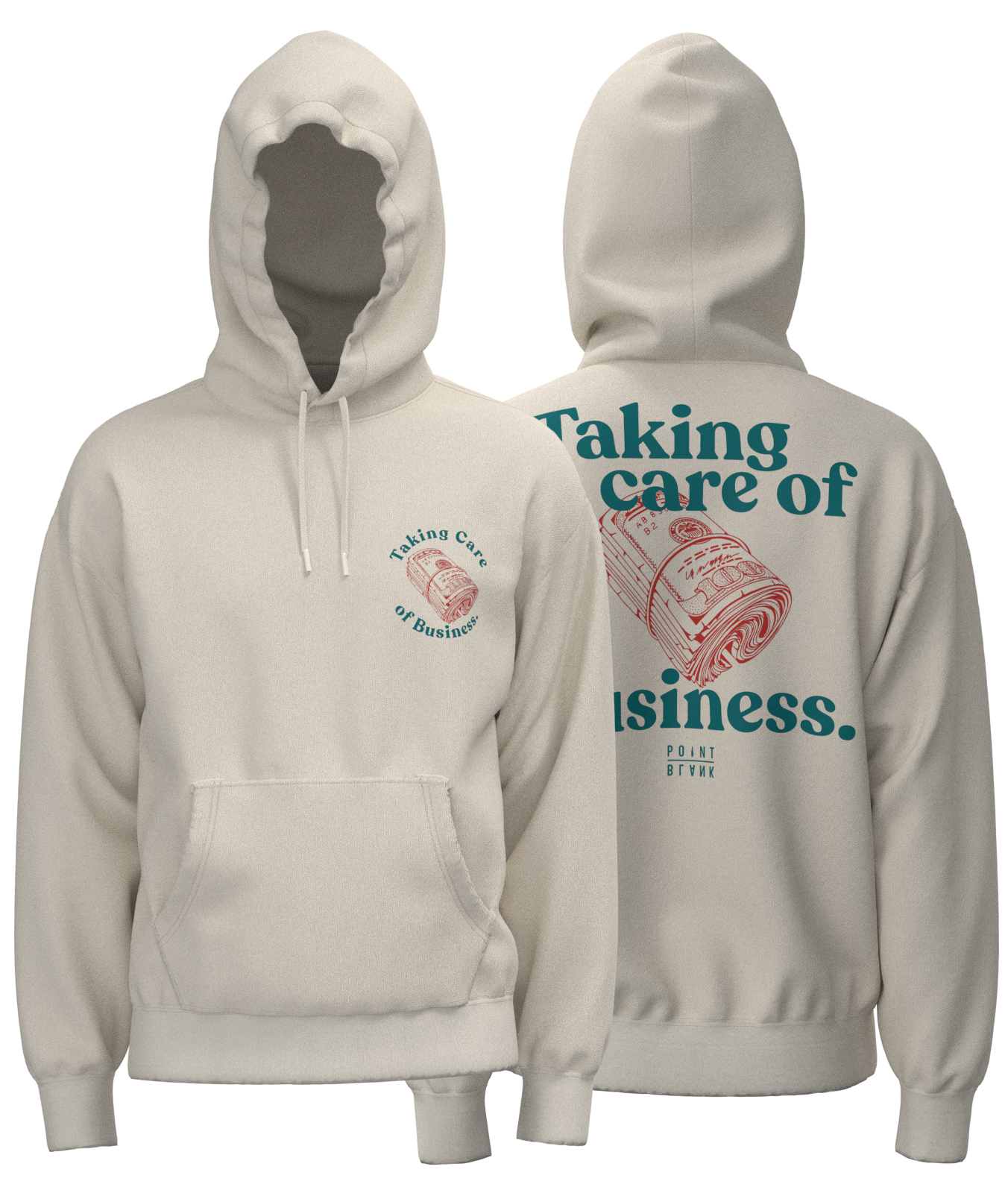 Taking Care of Business Hoodie - Natural