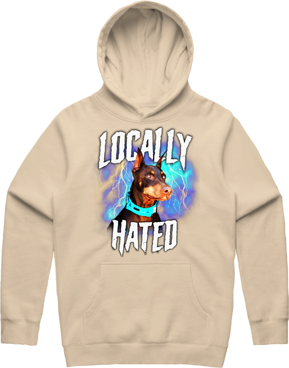 Locally Hated Hoodie - Natural