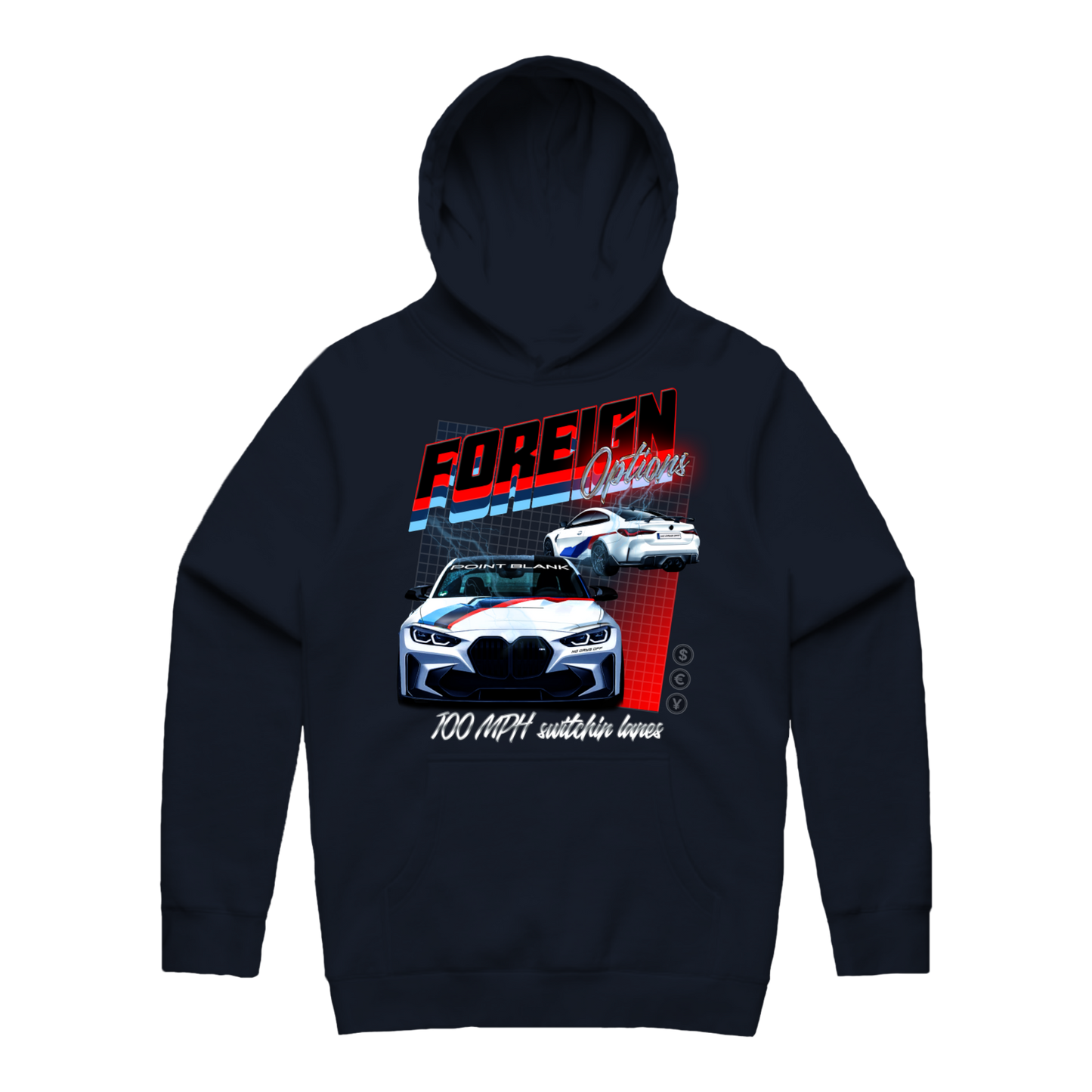 100MPH Hoodie - Navy Blue