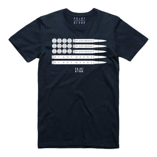 American Flag T-Shirt - Navy Blue