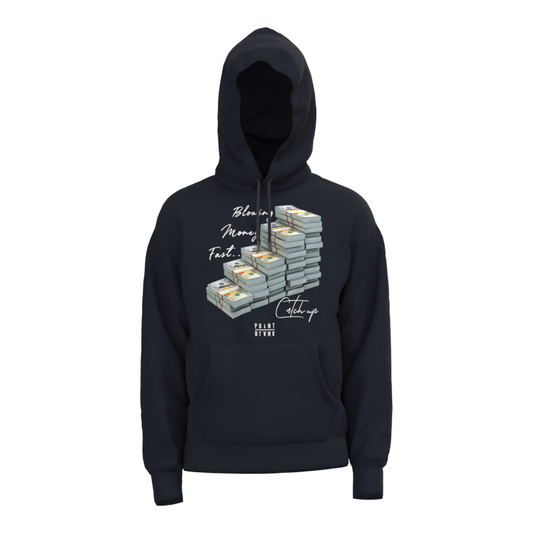 Blowing Money Fast Hoodie - Navy Blue