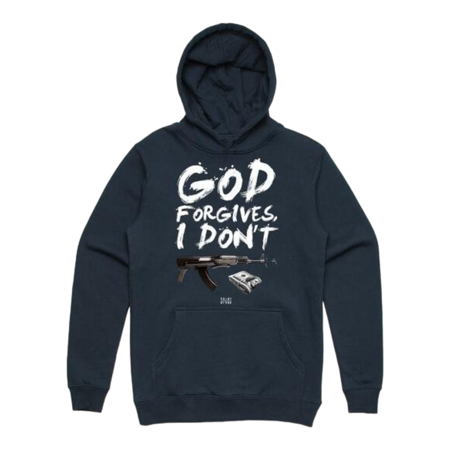 God Forgives I Don't Hoodie - Navy Blue