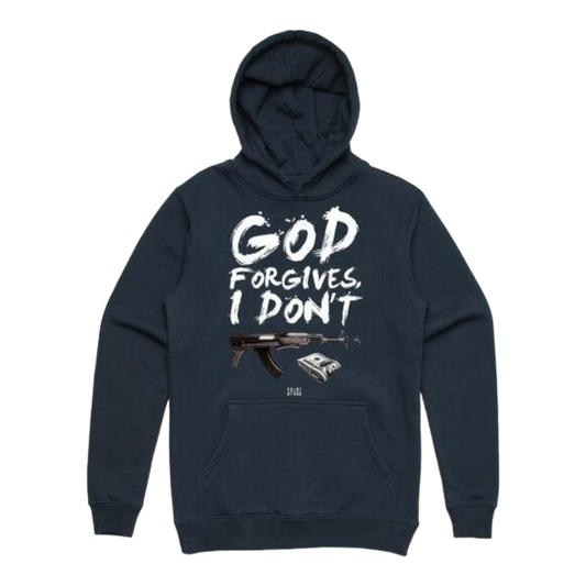 God Forgives I Don't Hoodie - Navy Blue