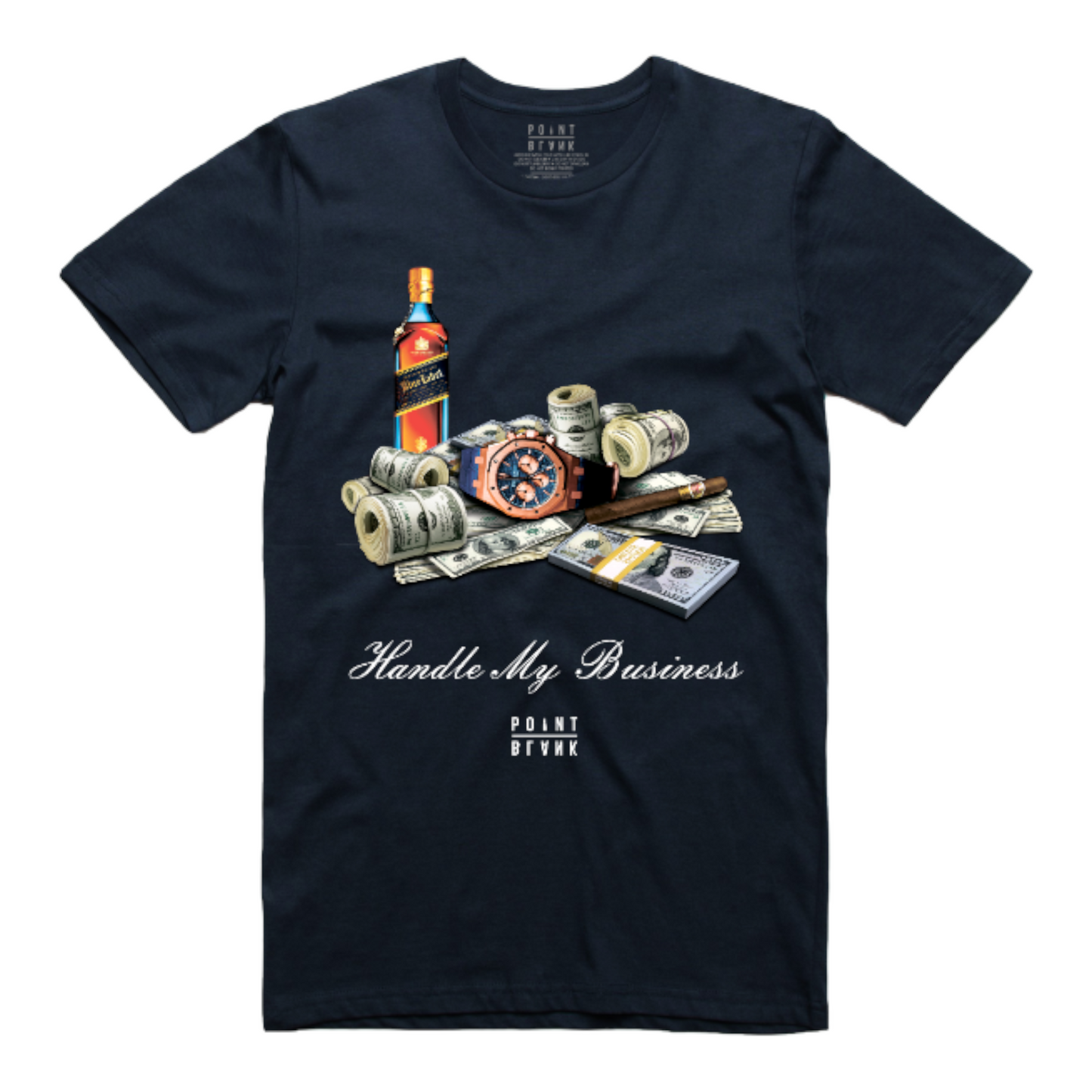 Handle My Business T-Shirt - Navy Blue