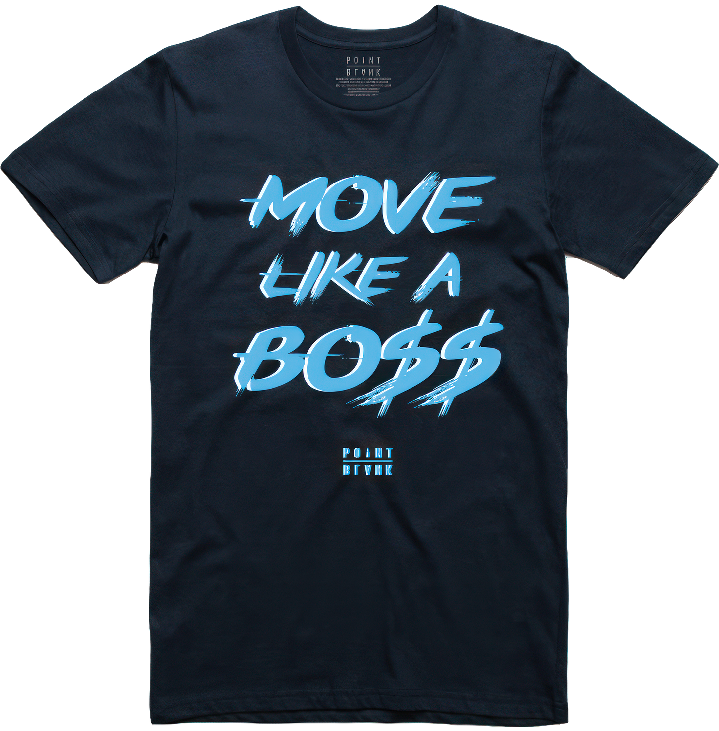 Move Like A Boss T-Shirt - Navy / Light Blue