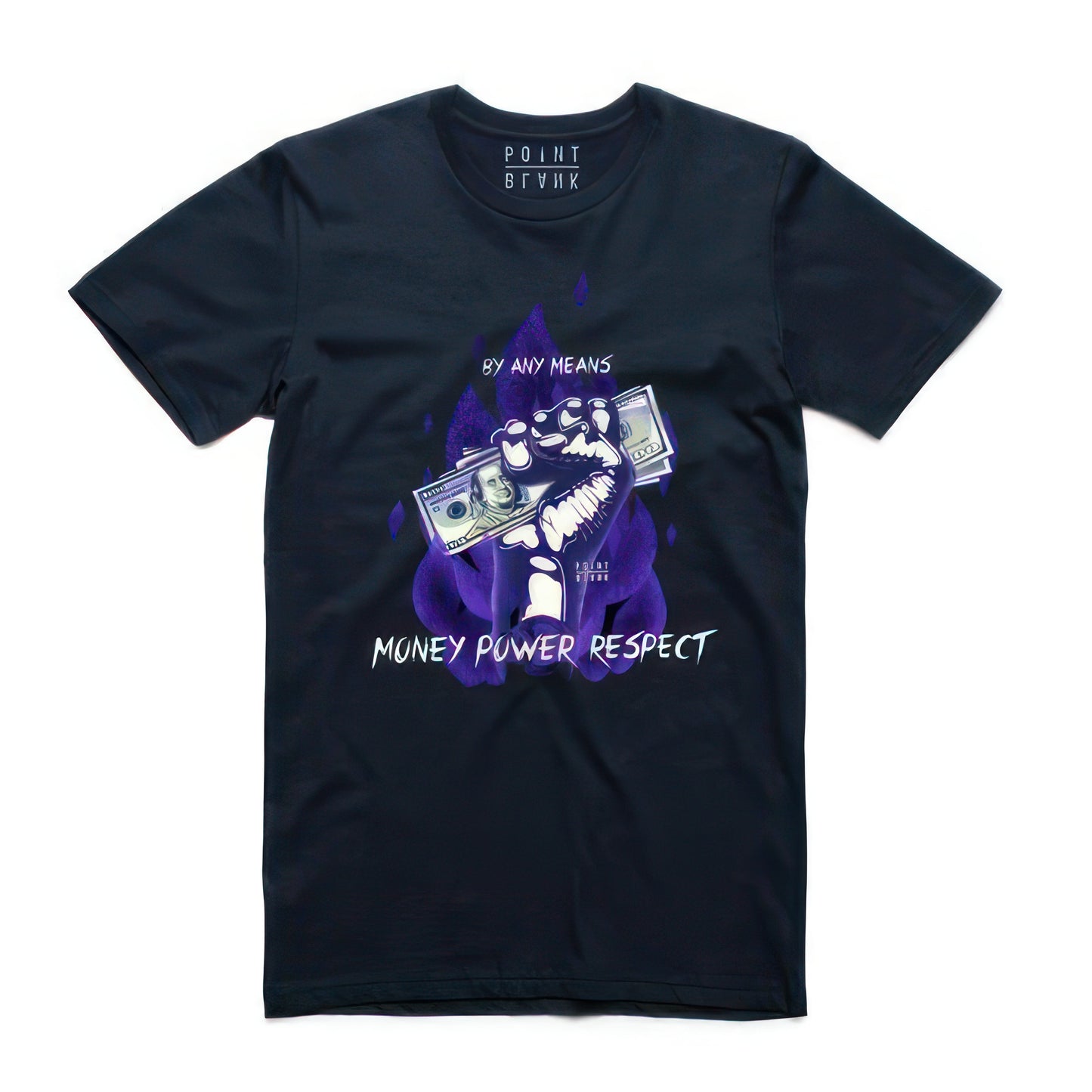 Money Power Respect T-Shirt - Navy