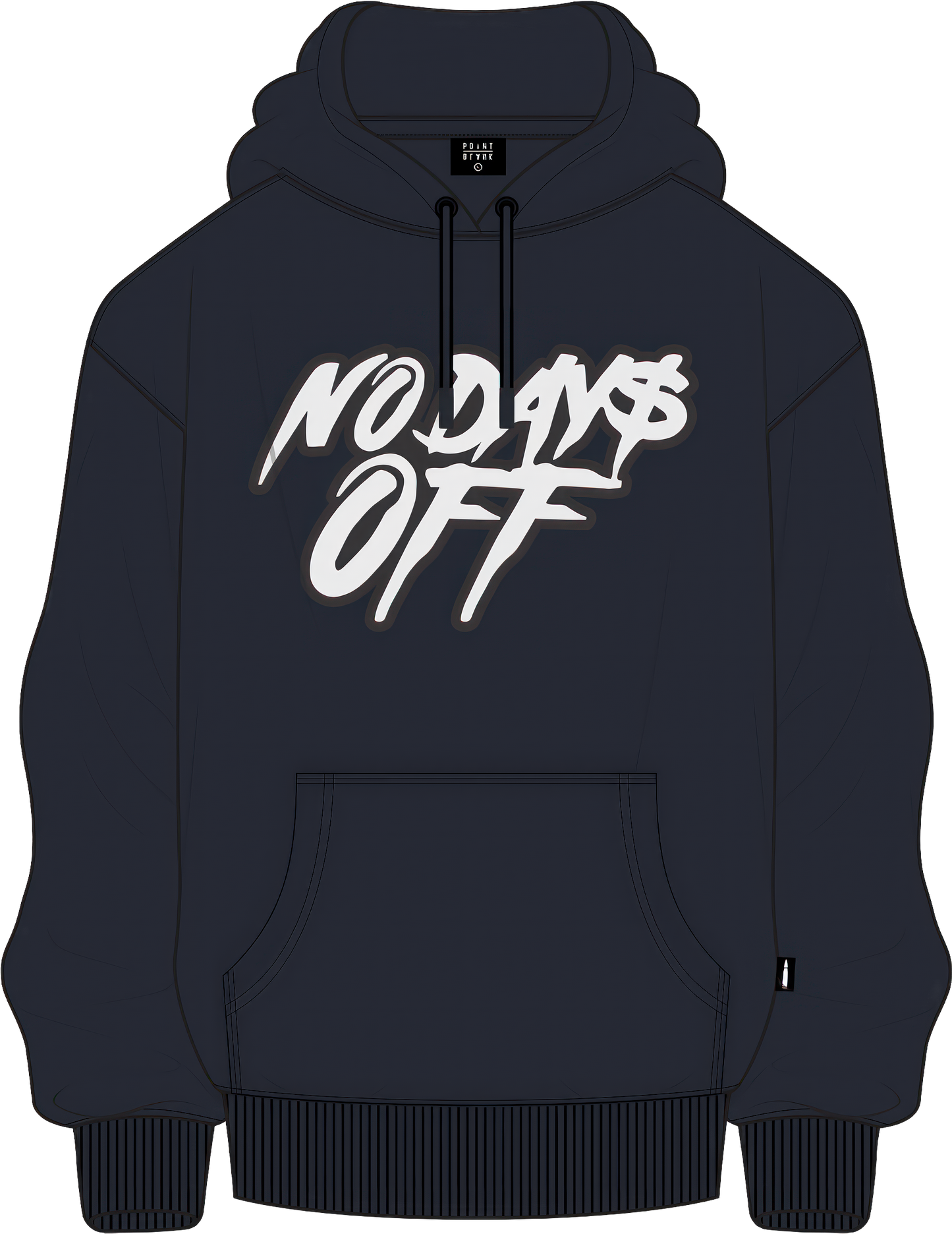 No Days's Off Hoodie - Navy Blue