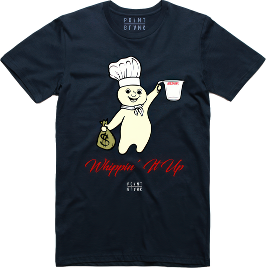 Whippin' IT Up T-Shirt - Navy Blue