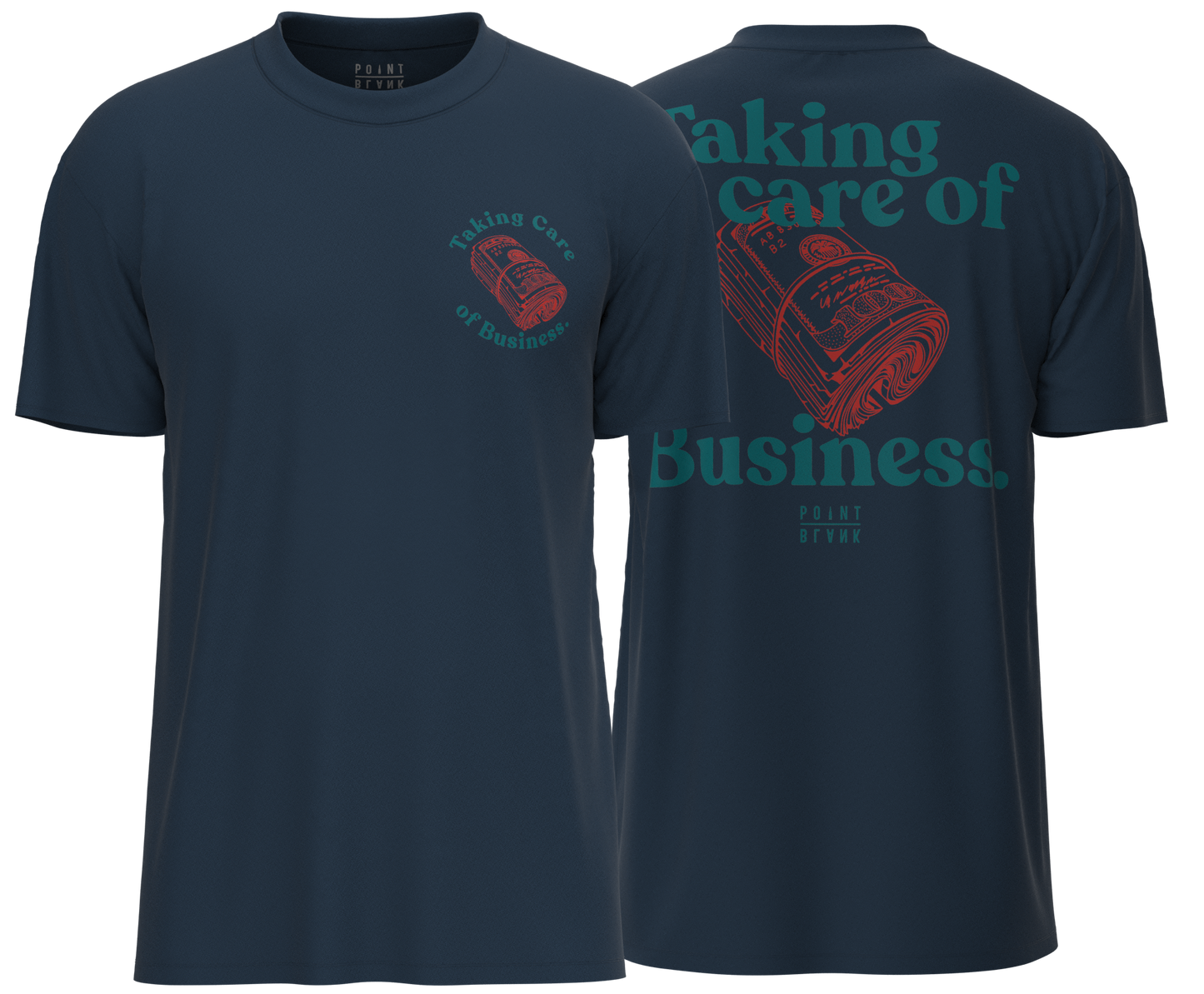 Taking Care of Business T-Shirt - Navy Blue