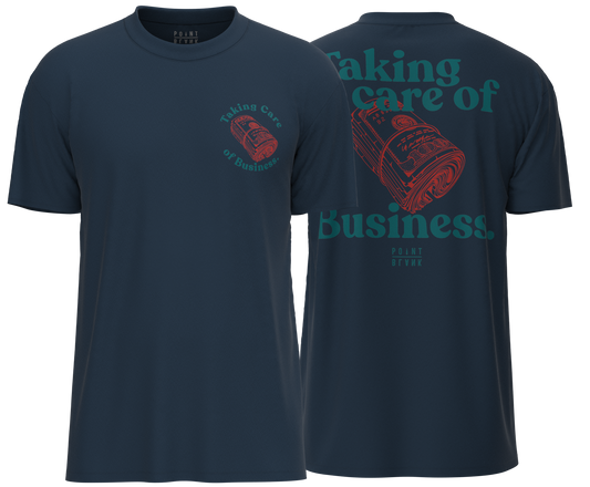 Taking Care of Business T-Shirt - Navy Blue