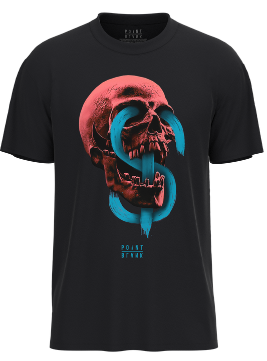 Neon Skull T-Shirt - Black