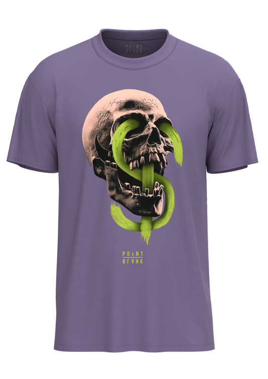 Neon Skull T-Shirt - Lilac