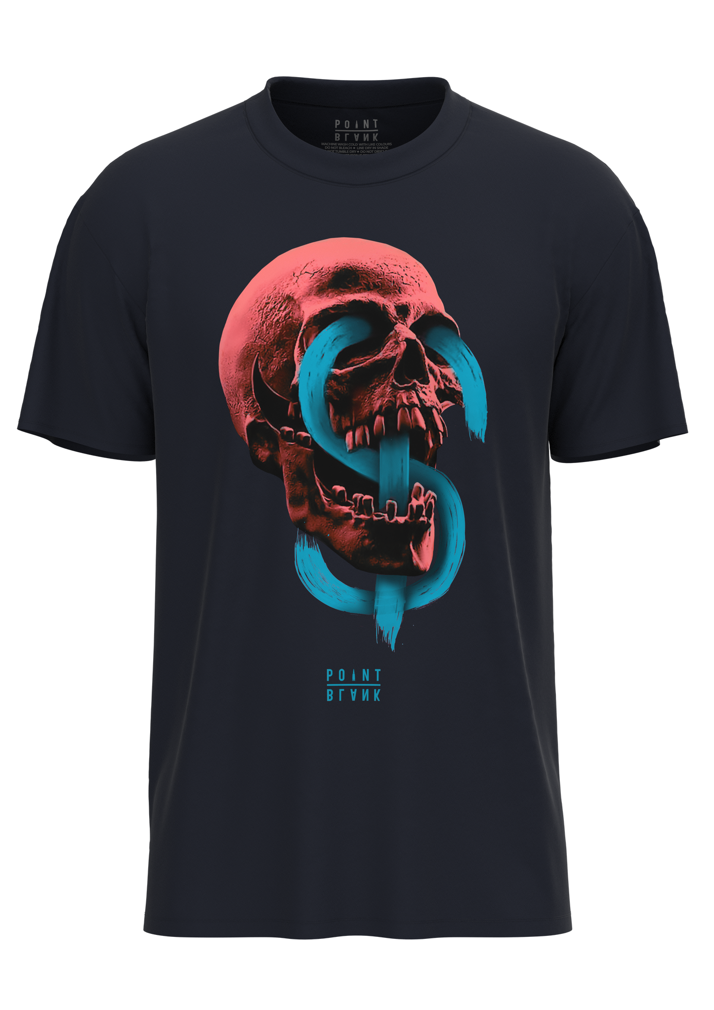 Neon Skull T-Shirt - N. Blue