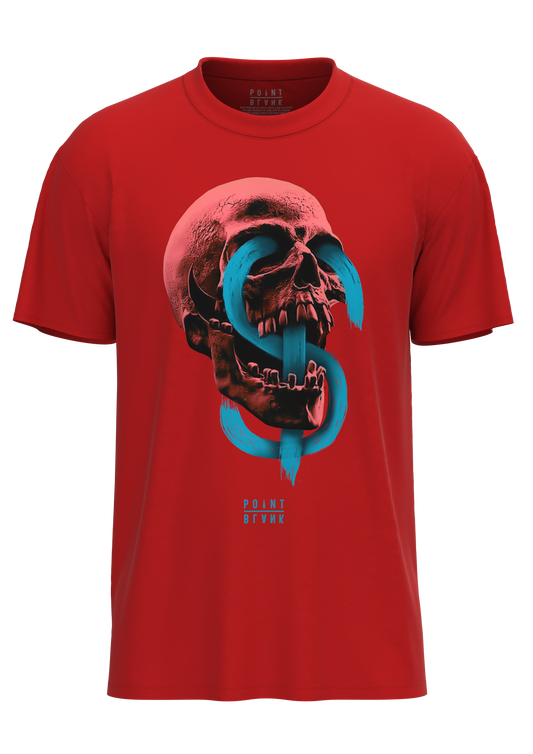Neon Skull T-Shirt - Red