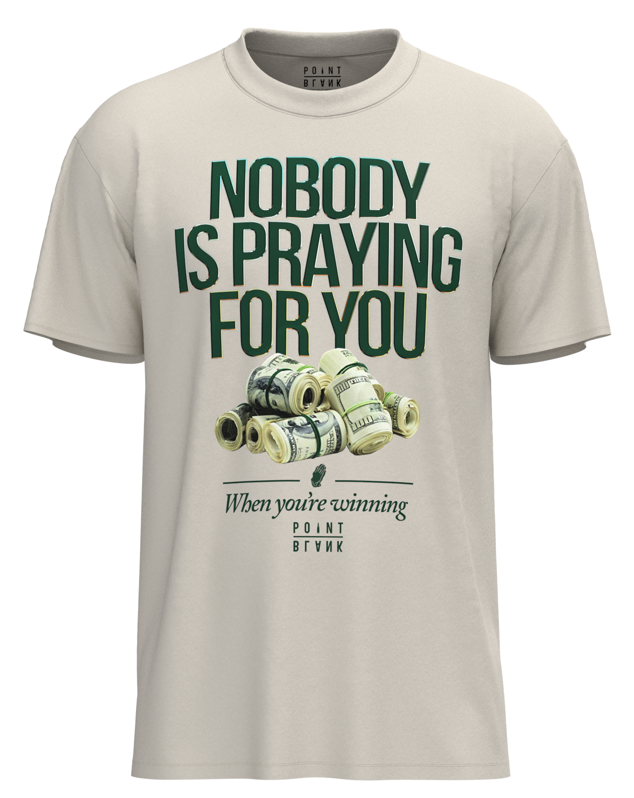 Money And Prayers T-Shirt - Natural