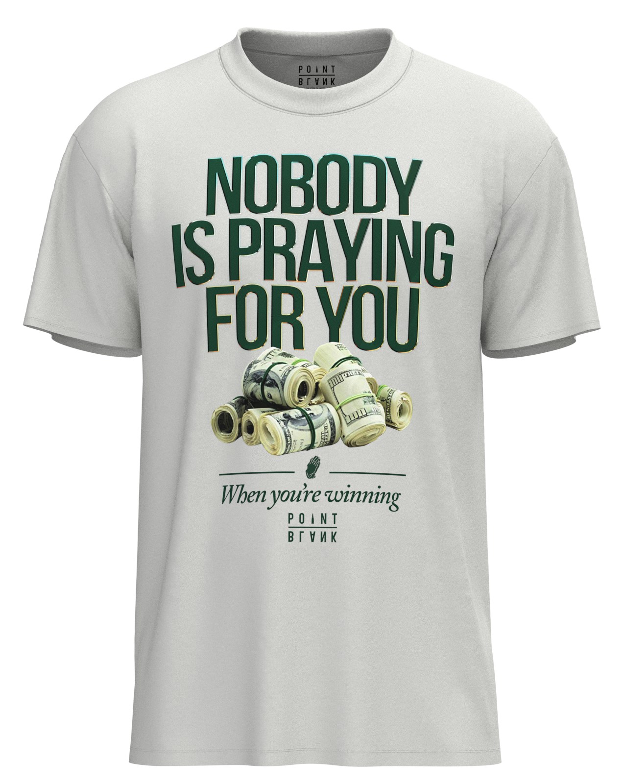 Money And Prayers T-Shirt - White