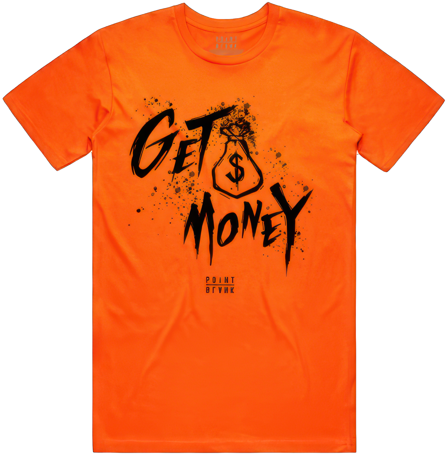 Money Text T-Shirt - Orange