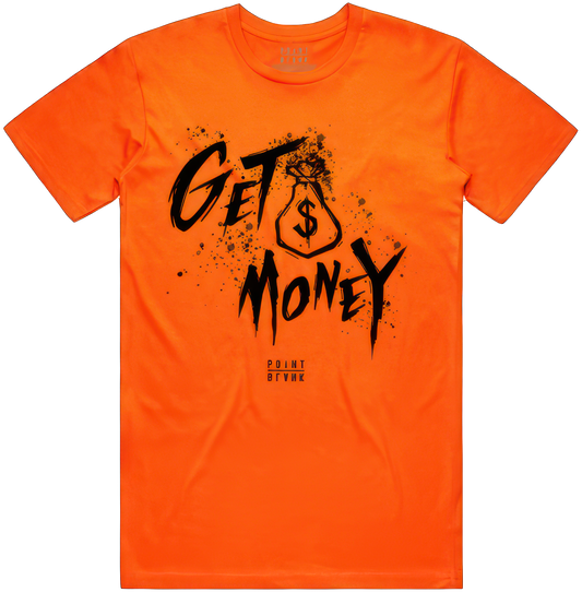 Money Text T-Shirt - Orange