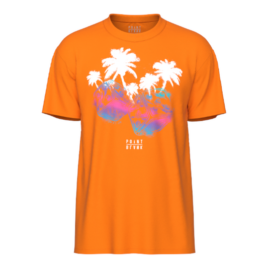 Dice and Palm Trees T-shirt - Orange