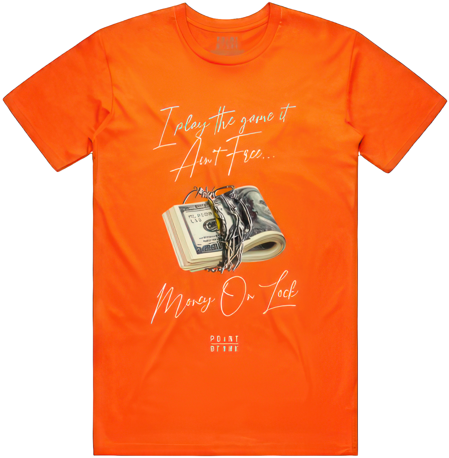 Money On Lock T-Shirt - Orange