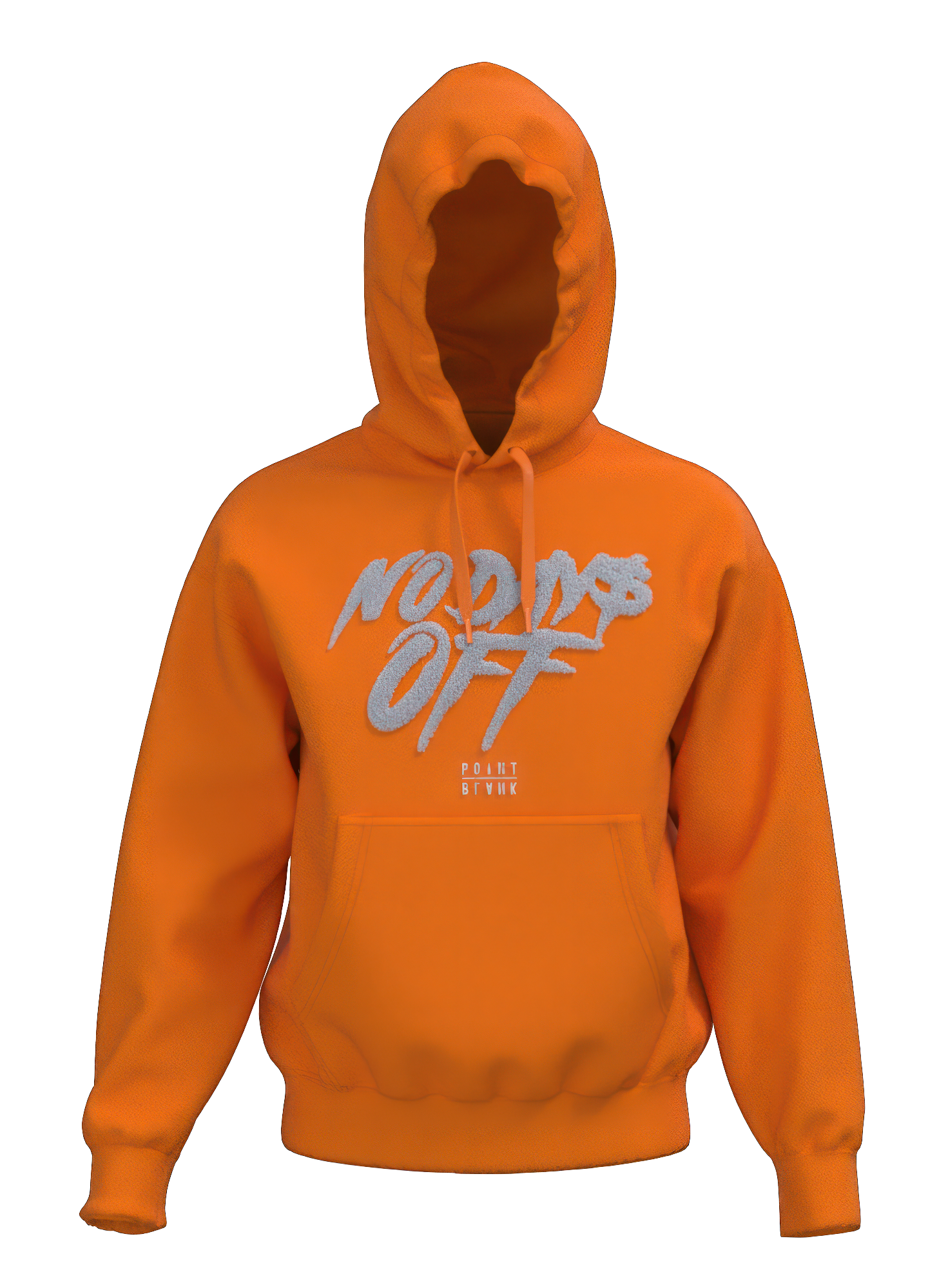 No Days Off Chenille Hoodie - Orange