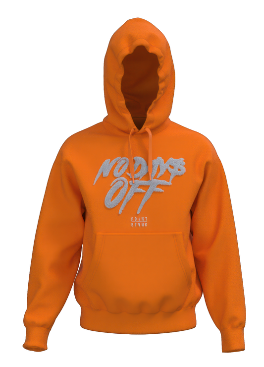 No Days Off Chenille Hoodie - Orange