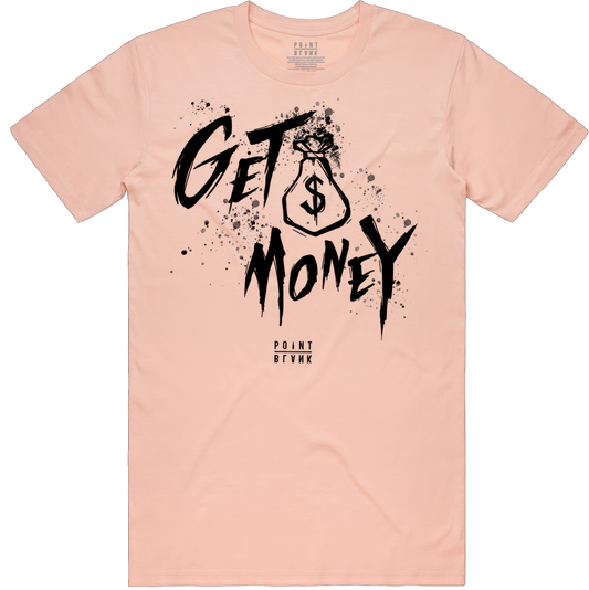 Money Text T-Shirt - Pale Pink