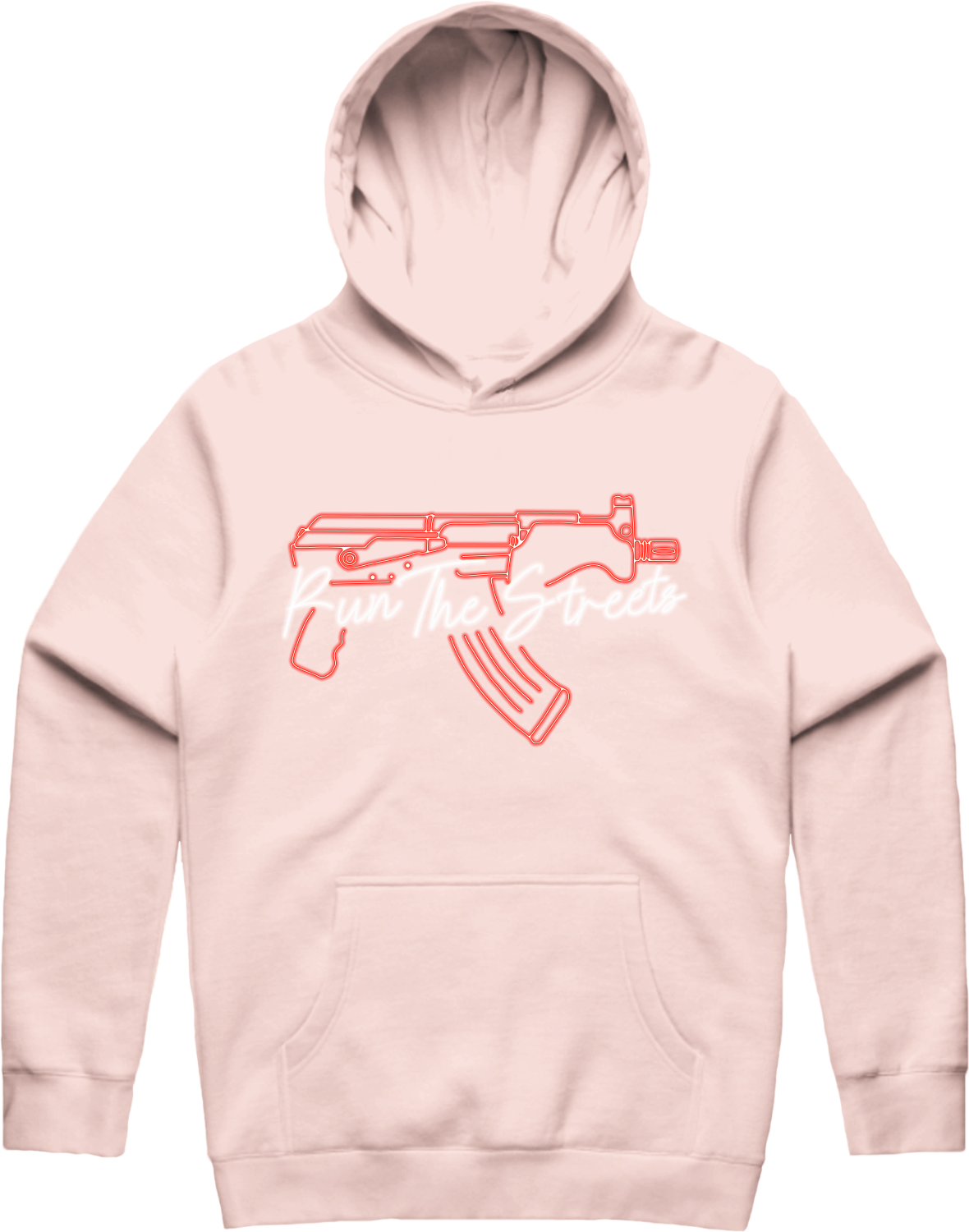 Draco Neon Hoodie - Pale Pink