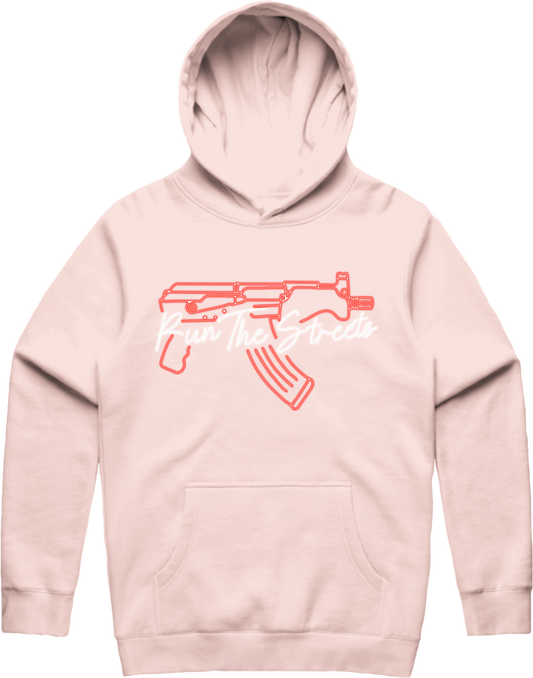 Draco Neon Hoodie - Pale Pink