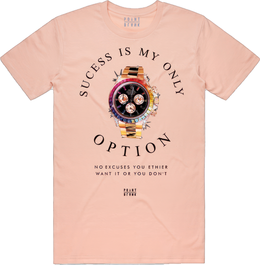 Rollie Success T-Shirt - Pale Pink / Black