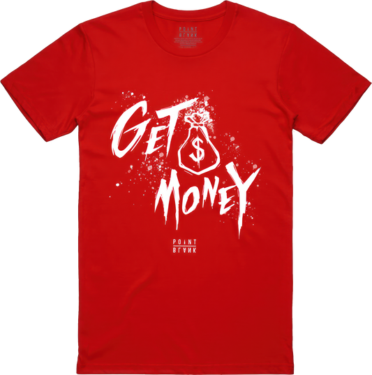 Money Text T-Shirt - Red