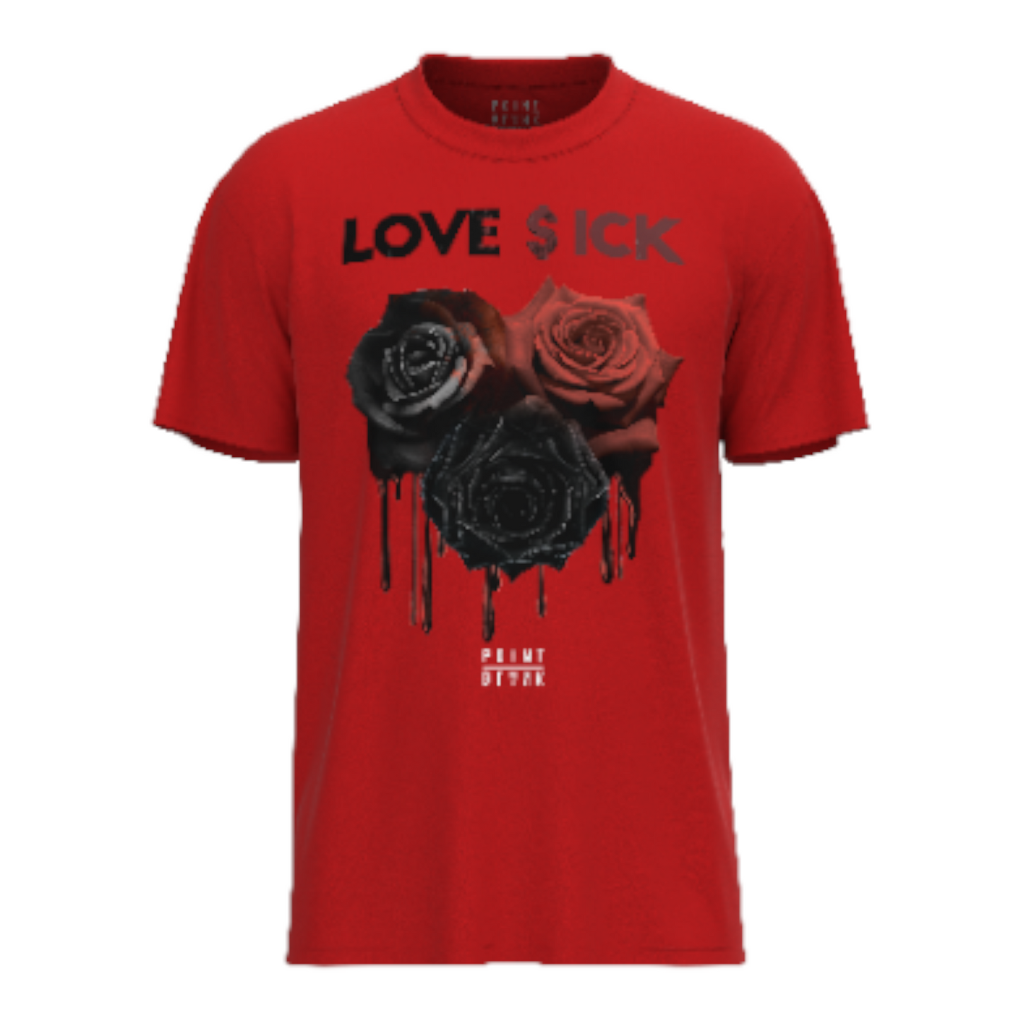 Black Roses T-Shirt - Red