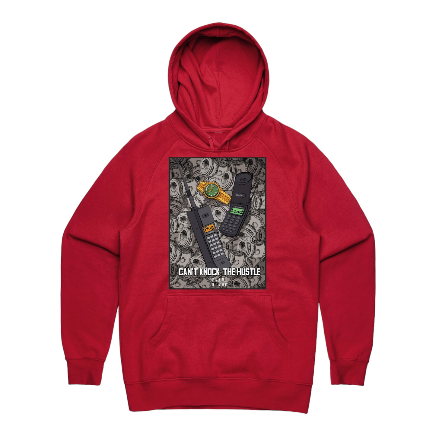 Can't Knock The Hustle Hoodie - Red