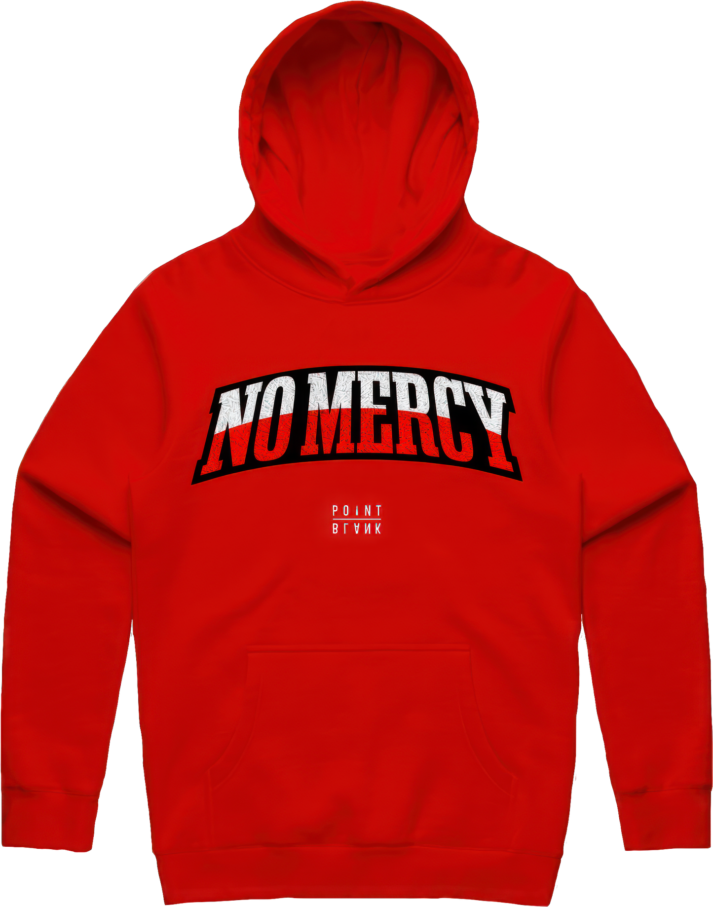 No Mercy Chenille Patch Hoodie - Red