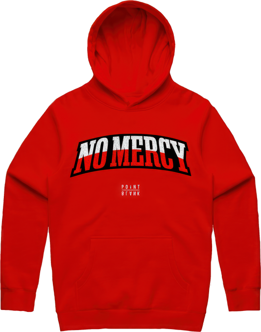 No Mercy Chenille Patch Hoodie - Red