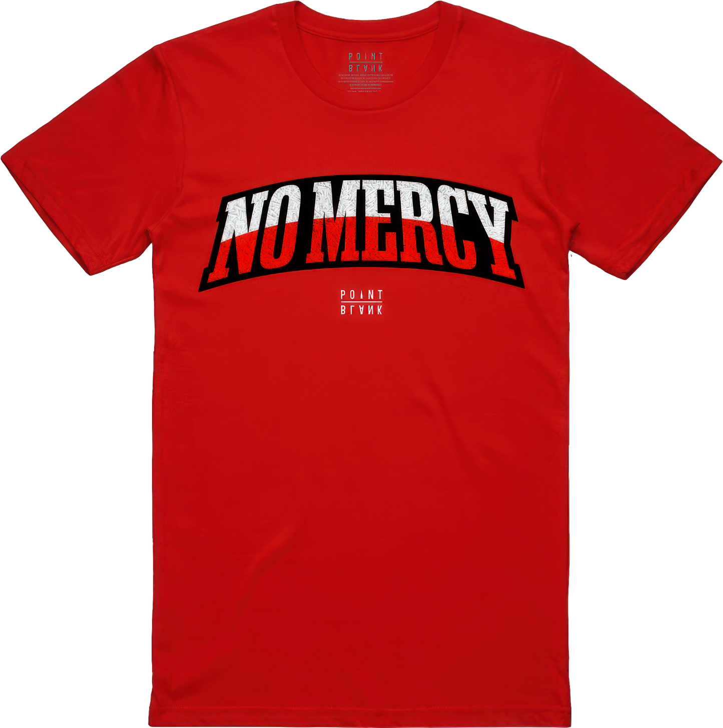 No Mercy Chenille Patch T-Shirt - Red