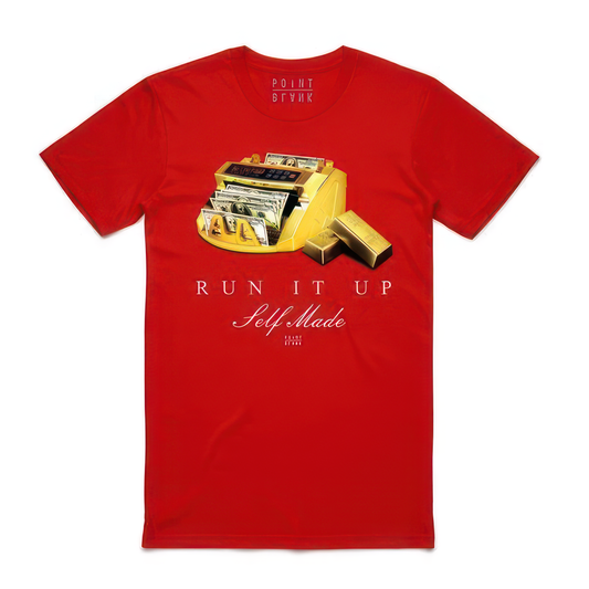 Run It Up Gold Counter T-Shirt - Red