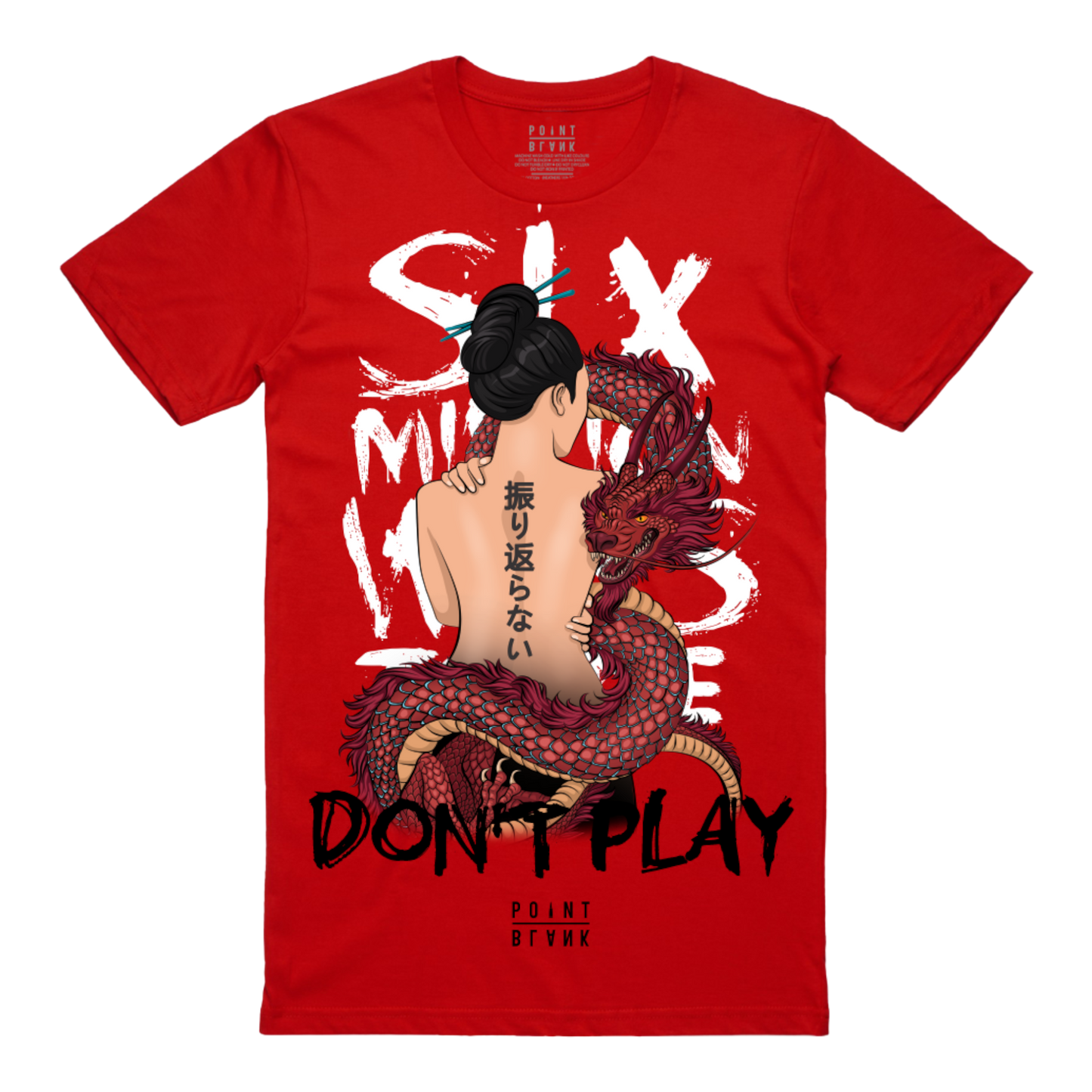 Dragon Lady T-Shirt - Red / White