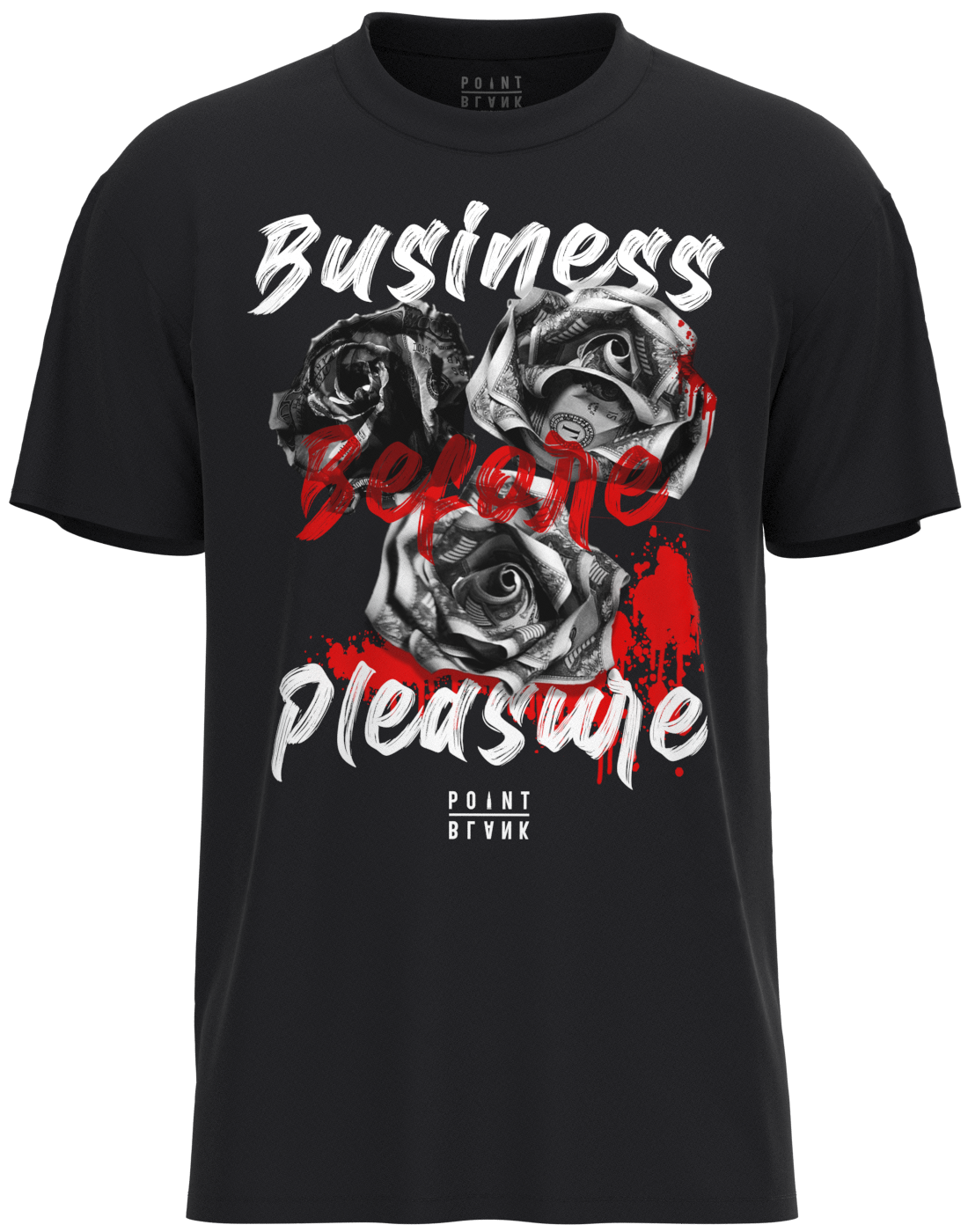 Roses and Pleasure T-Shirt - Black