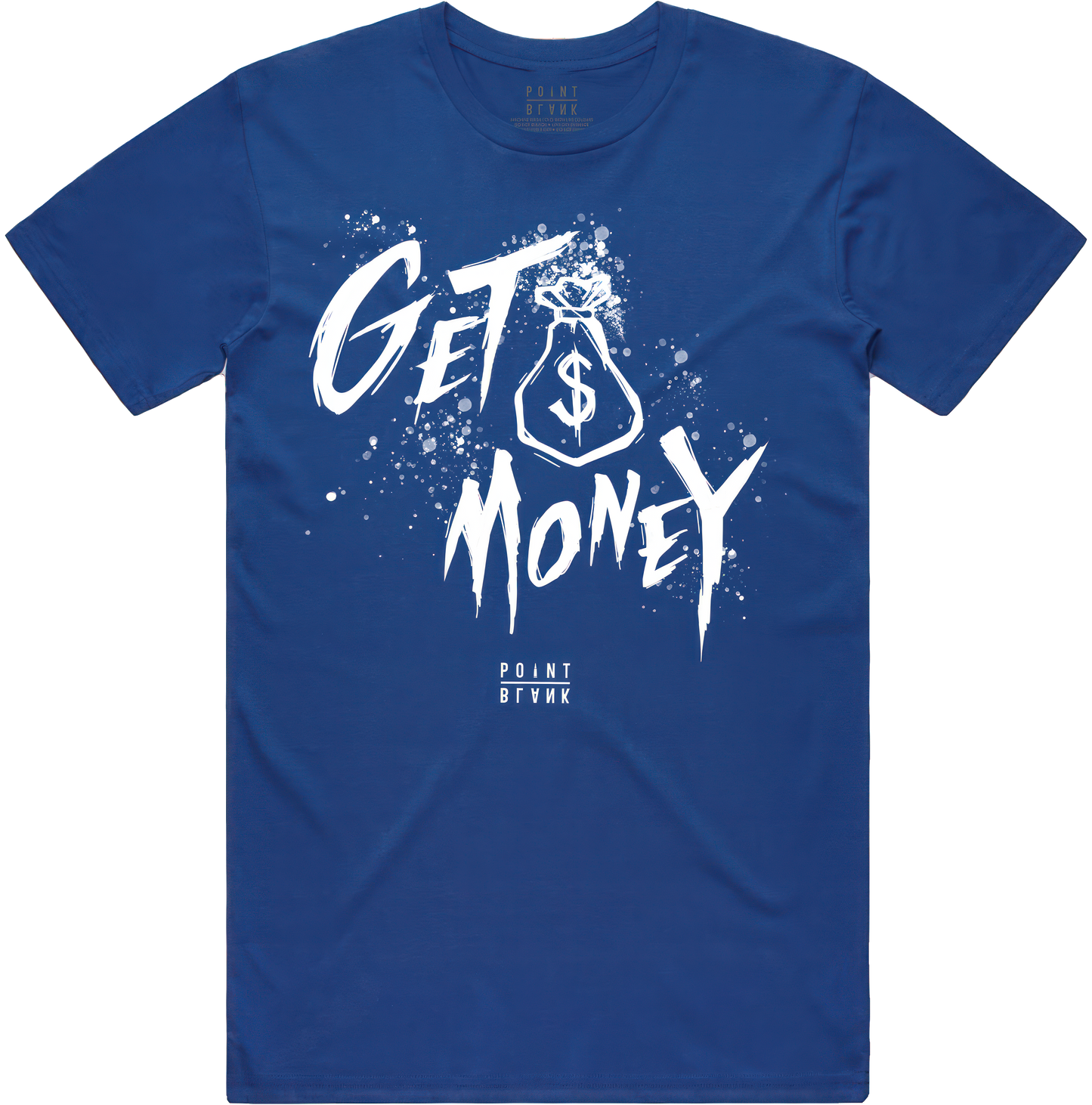 Money Text T-Shirt - Royal Blue