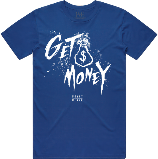 Money Text T-Shirt - Royal Blue