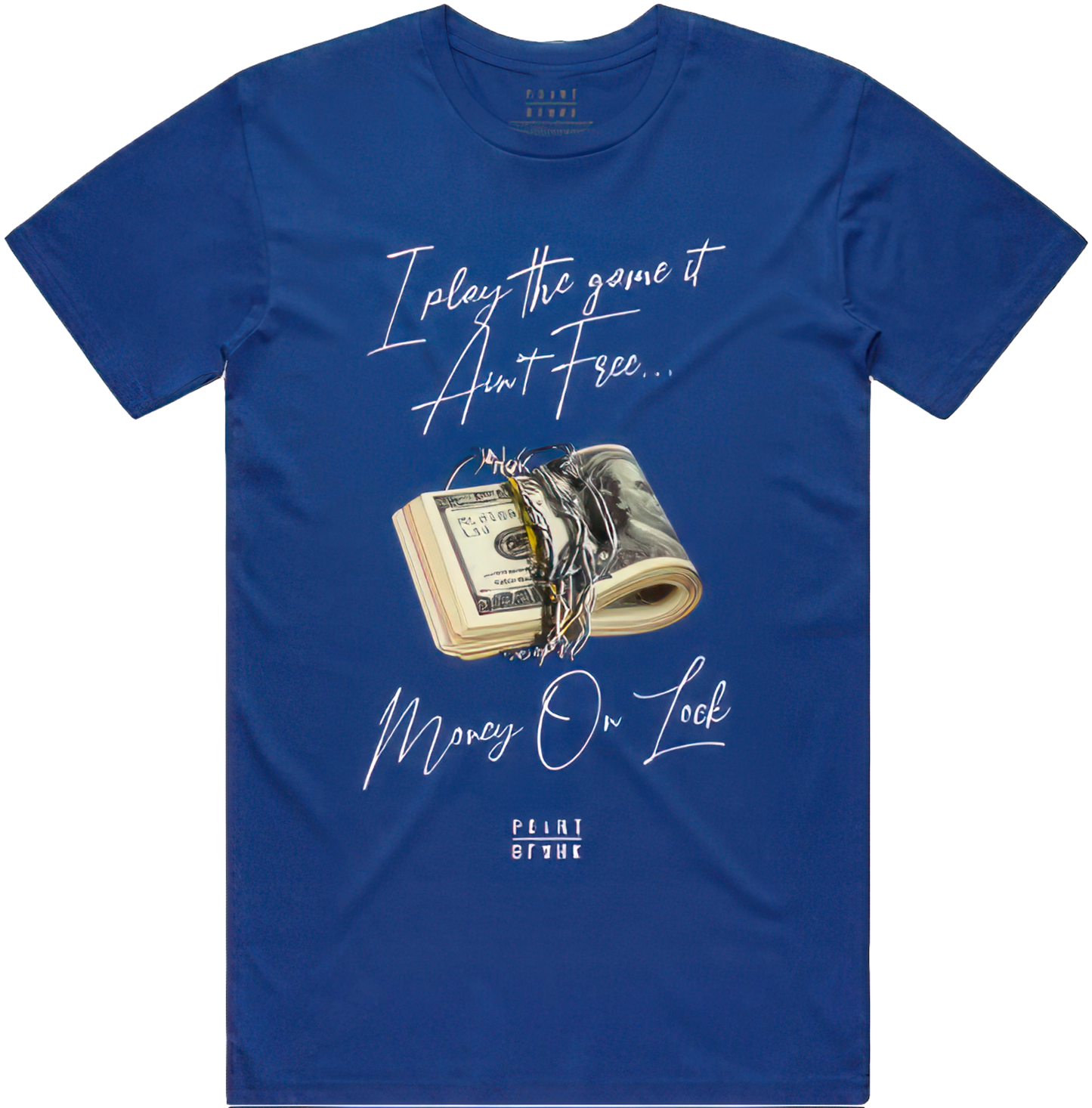 Money On Lock T-Shirt - Royal Blue