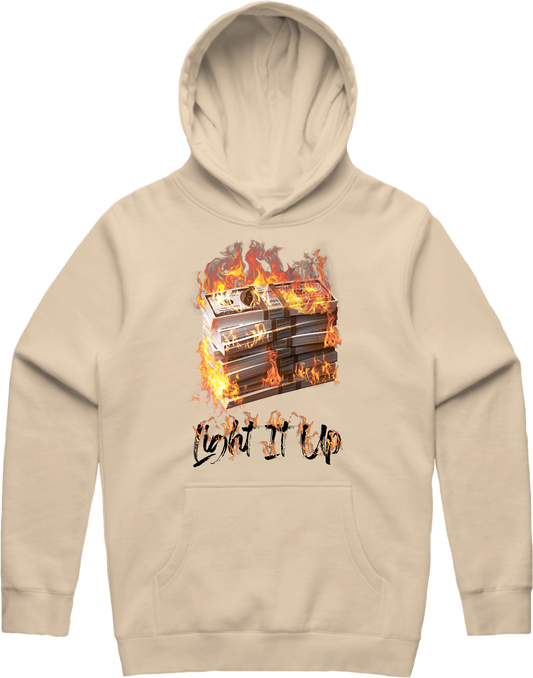 Money On Fire Hoodie - Sandsheel